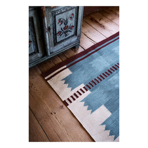 Layered - Alfombra de lana Röllakan Iris | Azul petróleo