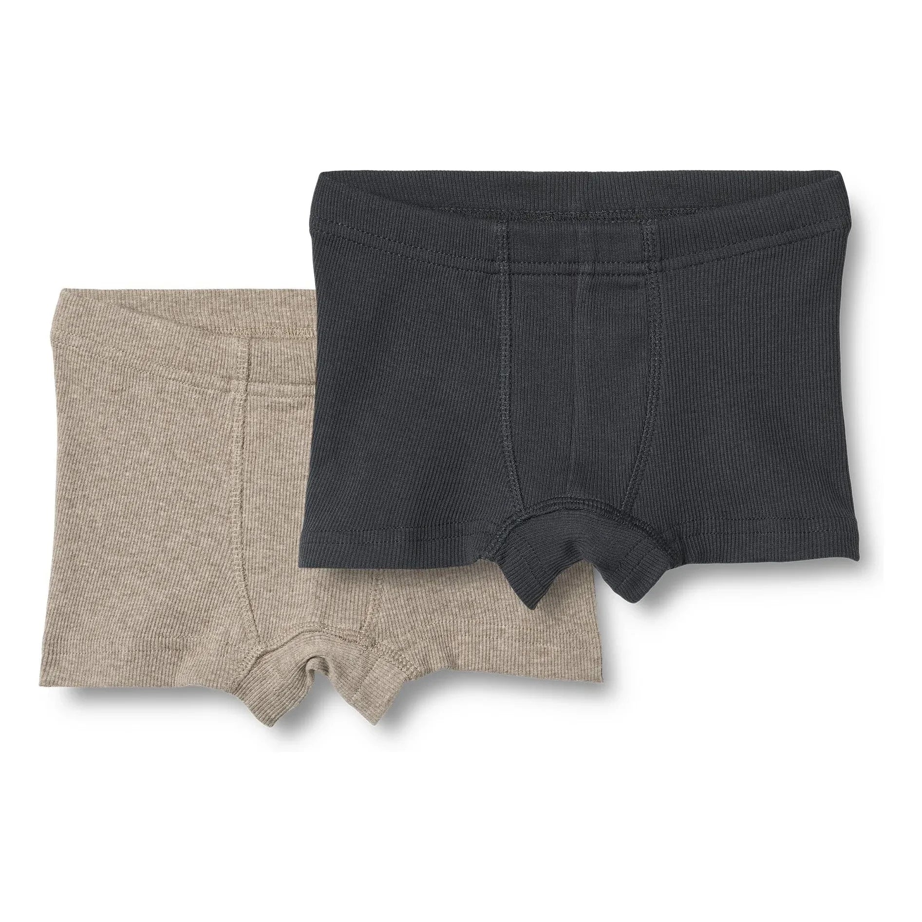 Wheat - Pack de 2 bóxeres Louis Coton Bio | Negro