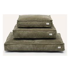 Cafide - Cama de terciopelo para perro Cuadra | Verde