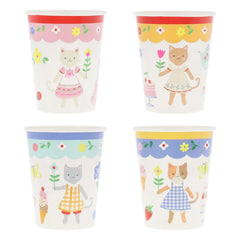 Meri Meri - Vasos Kitten Club - Set de 8