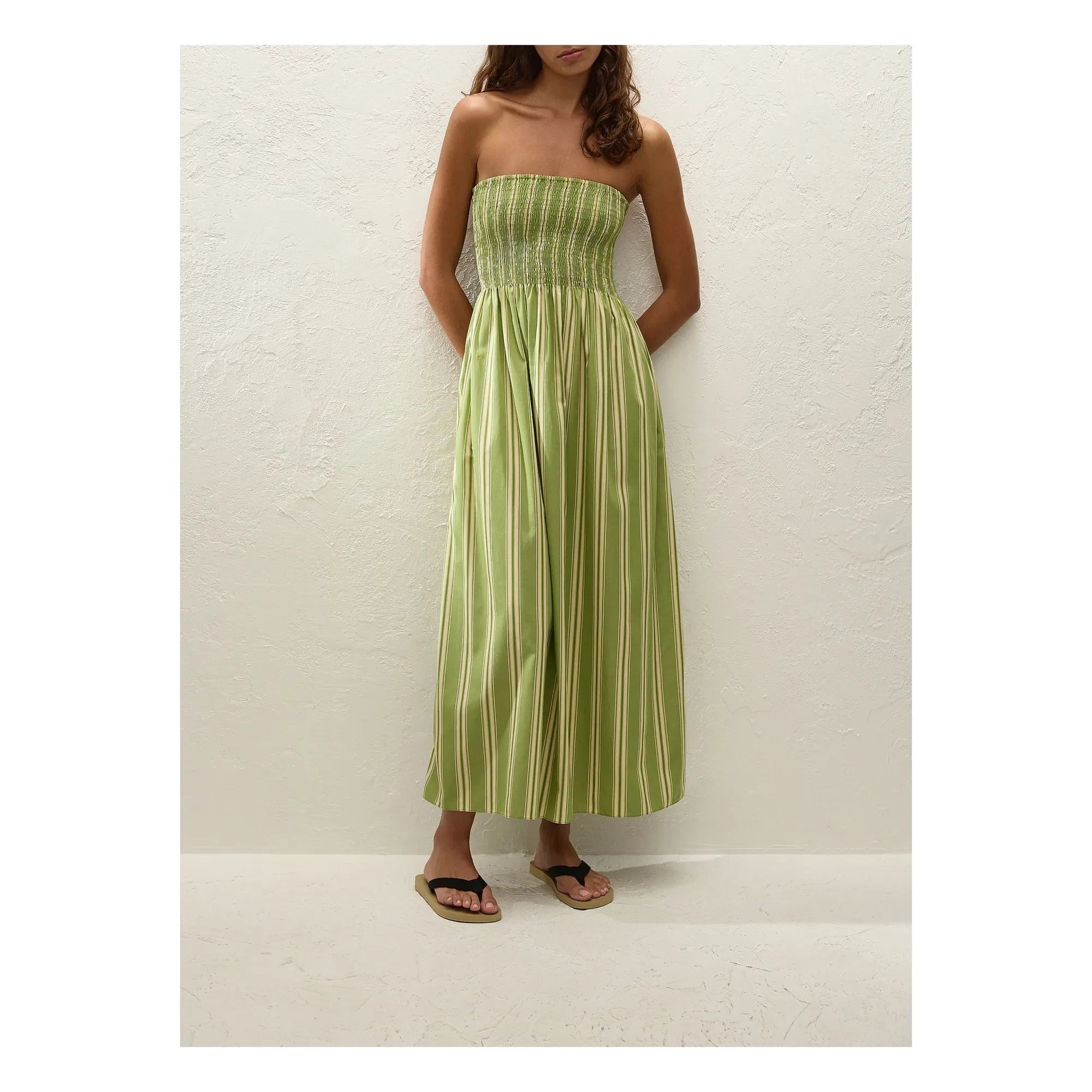 Faithfull the Brand - Vestido de rayas Jamie | Verde