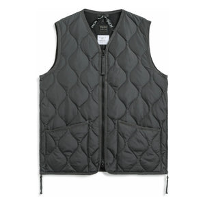 Taion - Chaleco militar sin mangas con cuello de pico unisex | Carbono