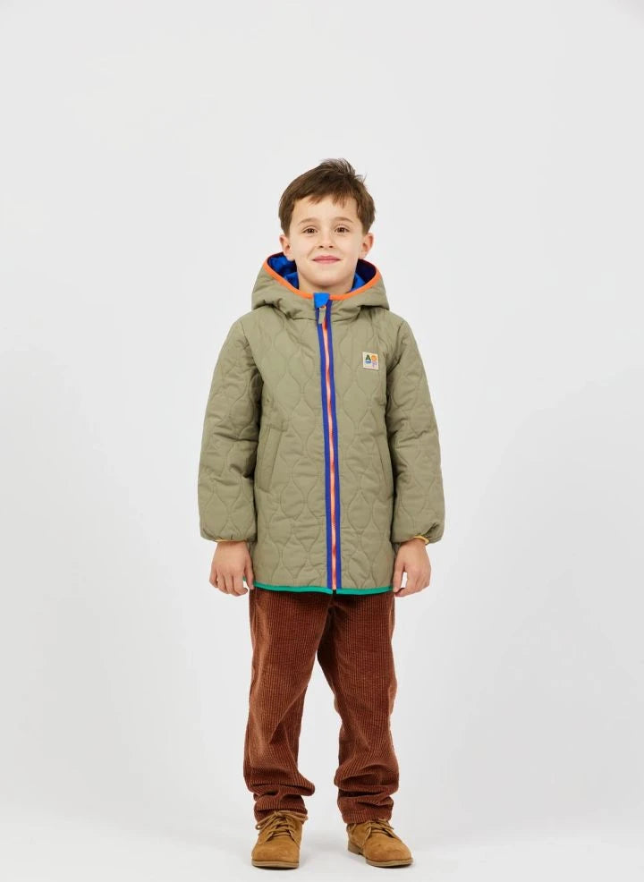 Arsène et Les Pipelettes - Parka de doble cara acolchada | Caqui