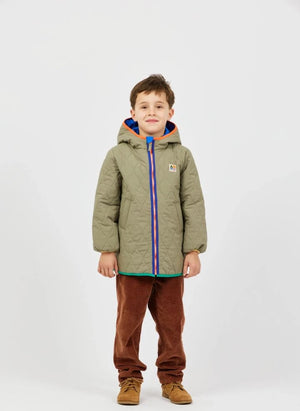 Arsène et Les Pipelettes - Parka de doble cara acolchada | Caqui
