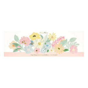 Meri Meri - Guirnalda de flores de papel - Set de 8 | Pastel