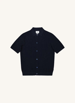 NN.07 - Polo de cuello tipo camisa Nolan 6577 | Azul marino