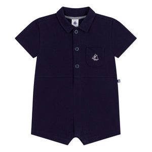 Petit Bateau - Mono de polo | Azul marino