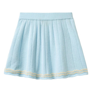 Copenhagen Colors - Falda de tenis de algodón orgánico de punto | Azul hielo