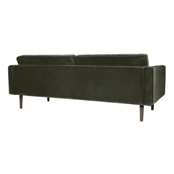 Broste Copenhagen - Sofá de 3 plazas Wind Velvet | Verde oliva