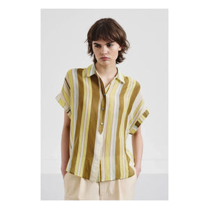 Pomandère - Camisa de popelín | Verde anís