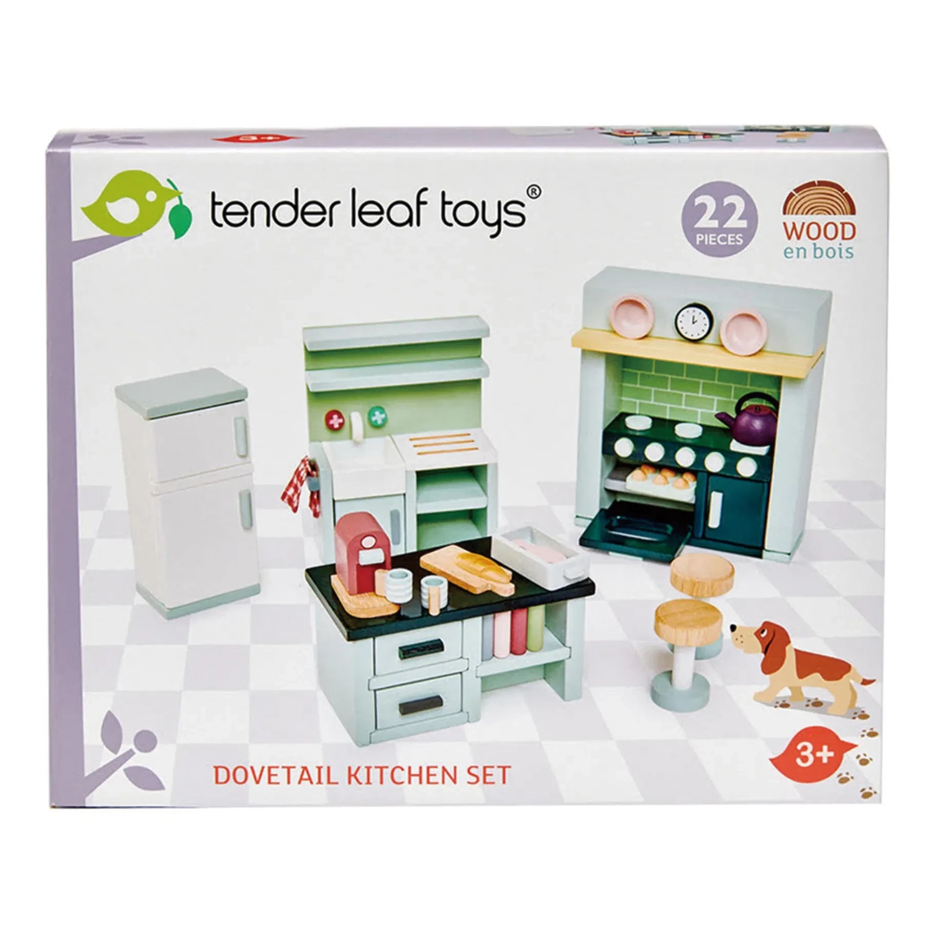 Tender Leaf Toys - Set de Muebles de Cocina para Casa de Muñecas