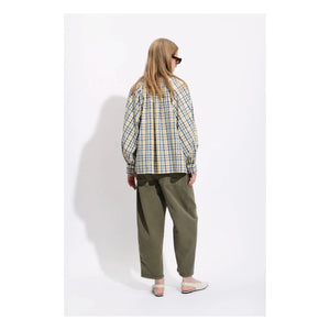 BELLEPIECE - Ernesto Pamuk blusa de cuadros escoceses | Azul