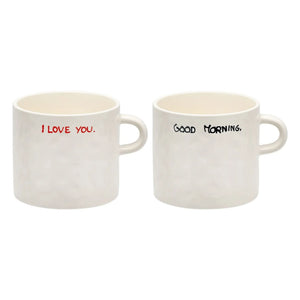Anna + Nina - Tazas de espresso Perfect Morning - Juego de 2 | Crudo