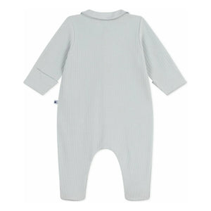 Petit Bateau - Organik Pamuklu Fitilli Pijama | Gri Melanj