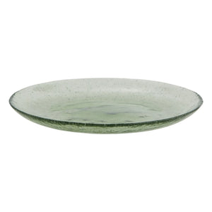 Madam Stoltz - Plato de cristal de color | Verde