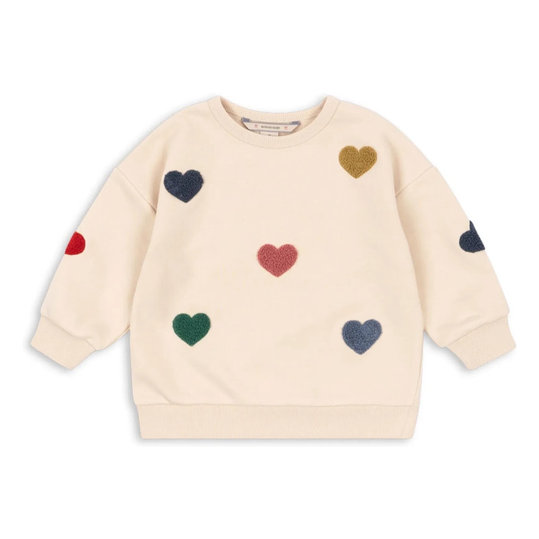 Konges Sløjd - Sudadera Lou Cœurs Algodón Orgánico | Melocotón