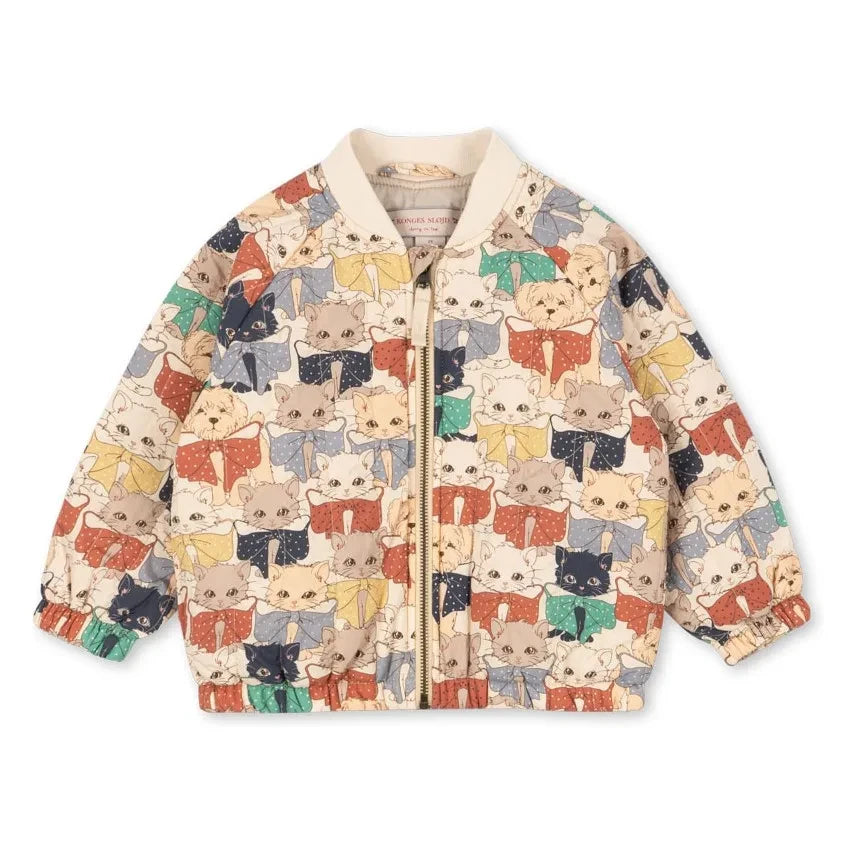 Konges Sløjd - Chaqueta Bomber Juno Cats | Beige