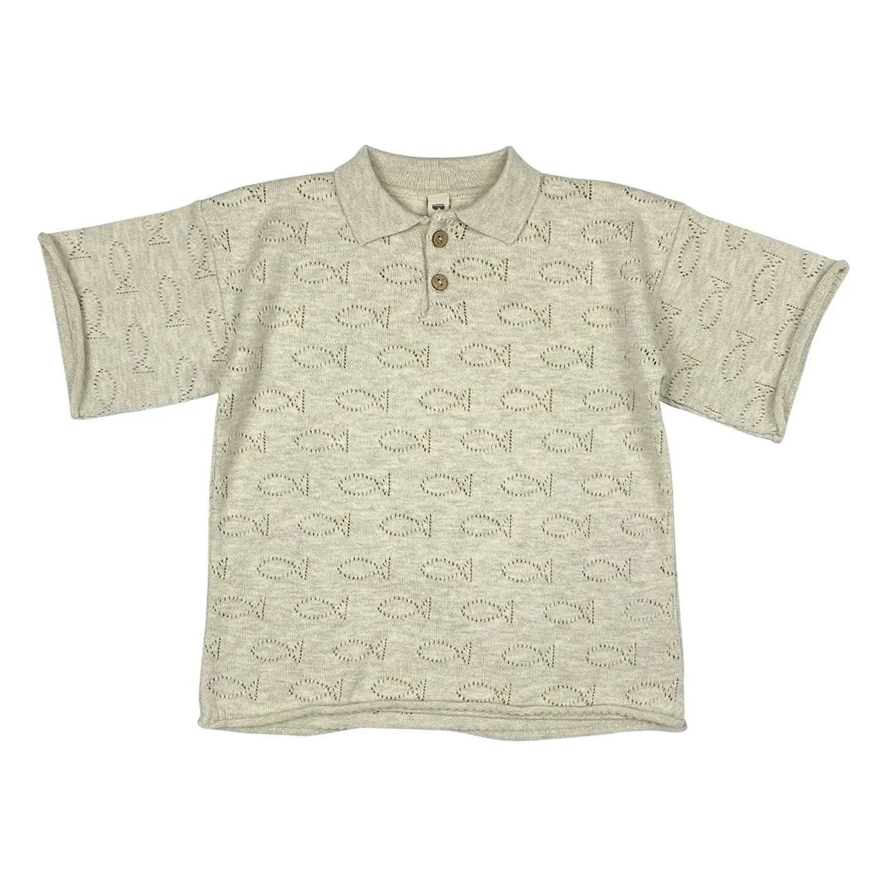 Bayiri - Polo de algodón orgánico subacuático | Gris