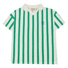 The Campamento - Polo de rayas verdes extragrande
