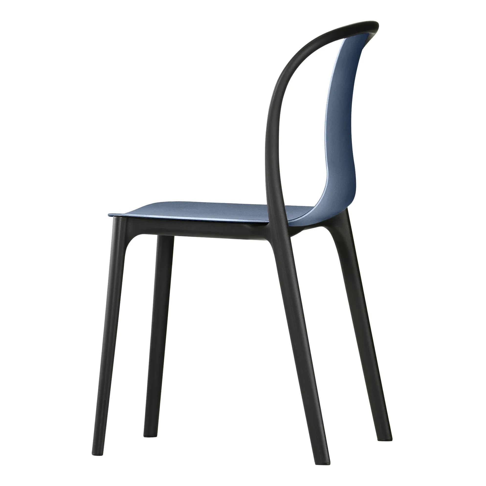 Vitra - Silla Belleville - Plástico - Diseño de Ronan y Erwan Bouroullec | Azul marino