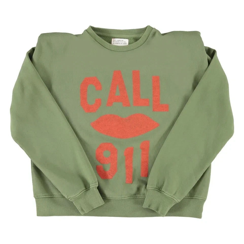 Sisters Department - Sudadera Claudine de Algodón Orgánico | Verde