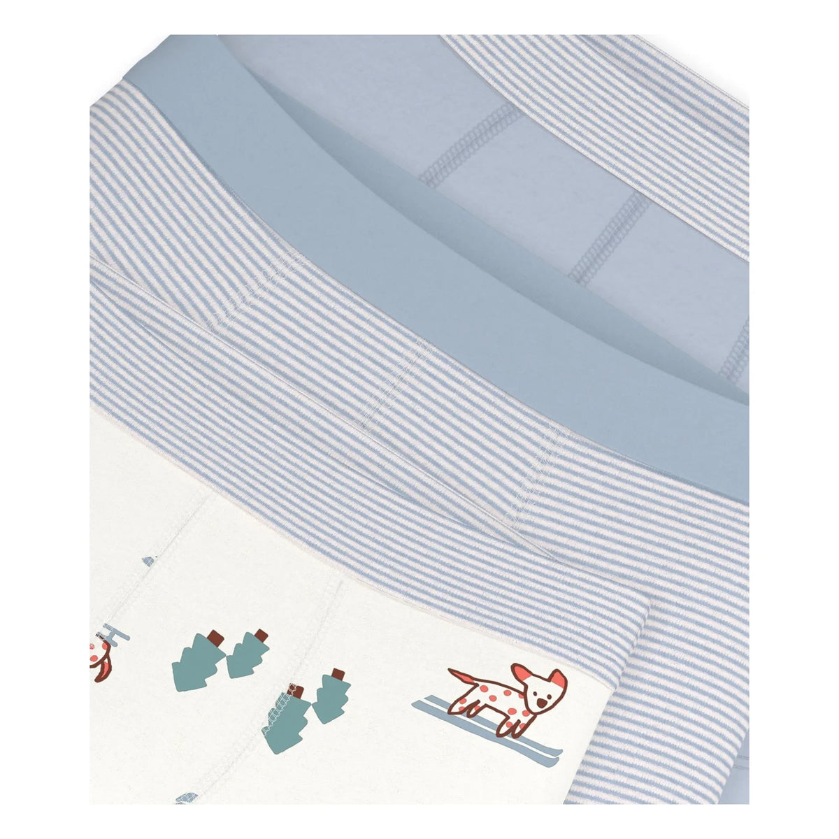 Petit Bateau - Conjunto de 3 bóxers de algodón orgánico con estampado de perro | Azul