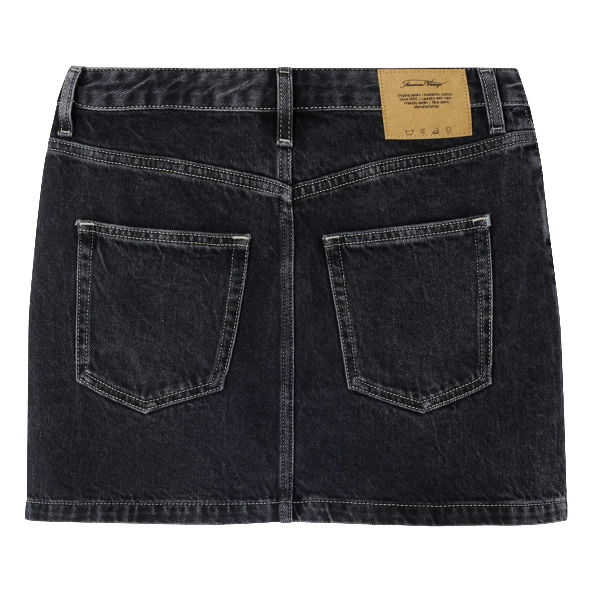 American Vintage - Falda de algodón Yopday-B | Negro