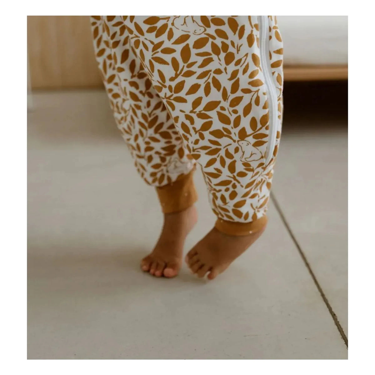 Les Petites Billes - Saco de dormir reversible de 4 estaciones con pies Oursons | Camel