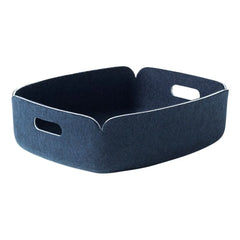 Muuto - Cesta de almacenamiento baja Restore | Azul noche