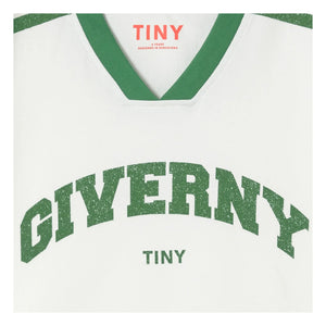Tinycottons - Camiseta de Algodón Orgánico Contraste Giverny | Blanco