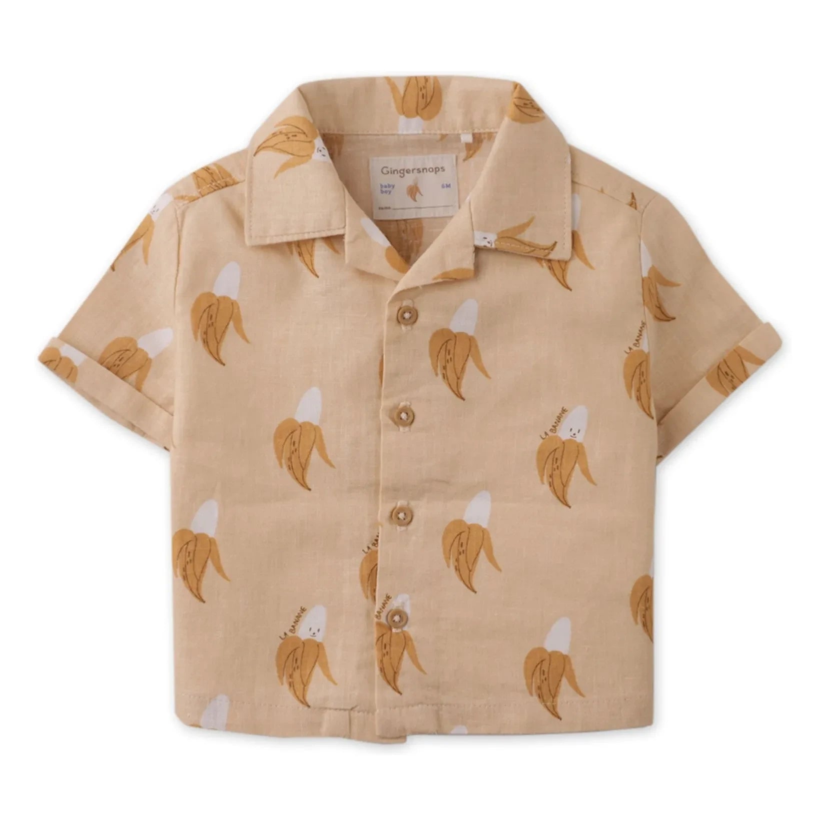 Gingersnaps - Camisa de lino Ekko Banana | Beige