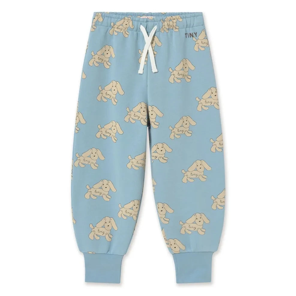 Tinycottons - Pantalón deportivo de algodón orgánico para perros | Azul claro
