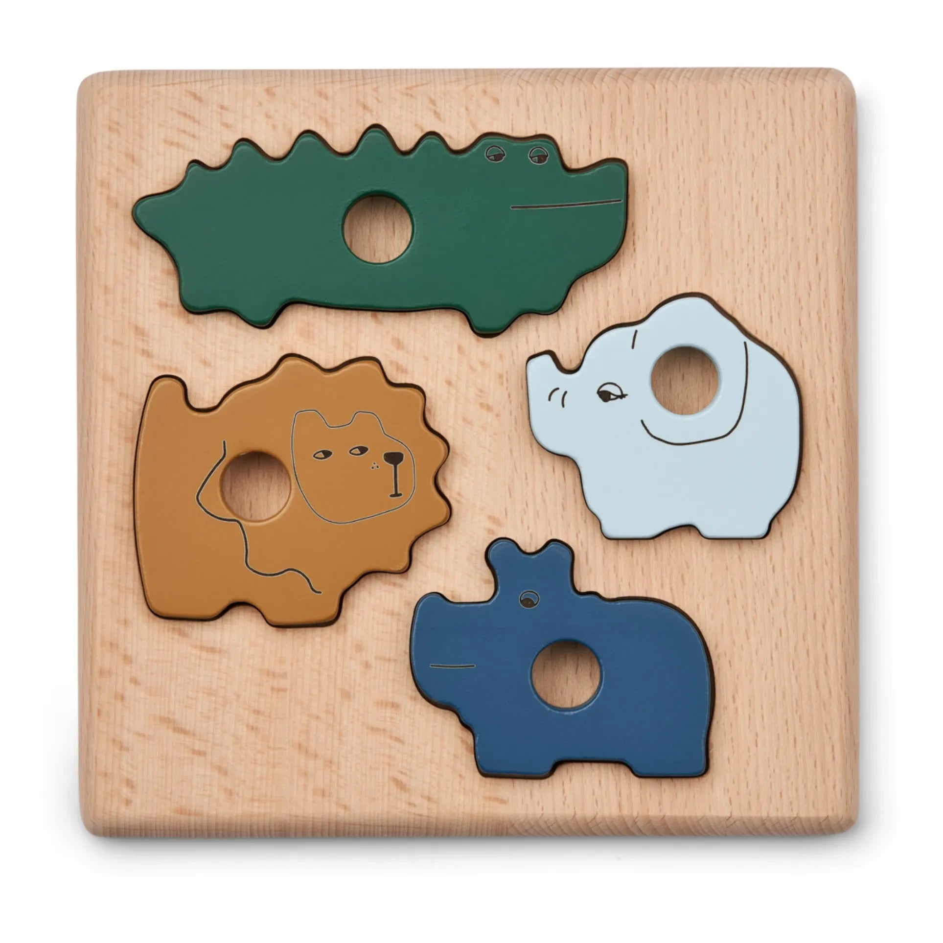 Liewood - Suki Puzzle | Mezcla de varios tonos de verde primaveral