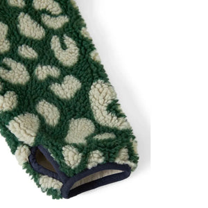 Liewood - Nelson Chaqueta tipo sherpa con estampado de leopardo hecha de fibras recicladas | Verde
