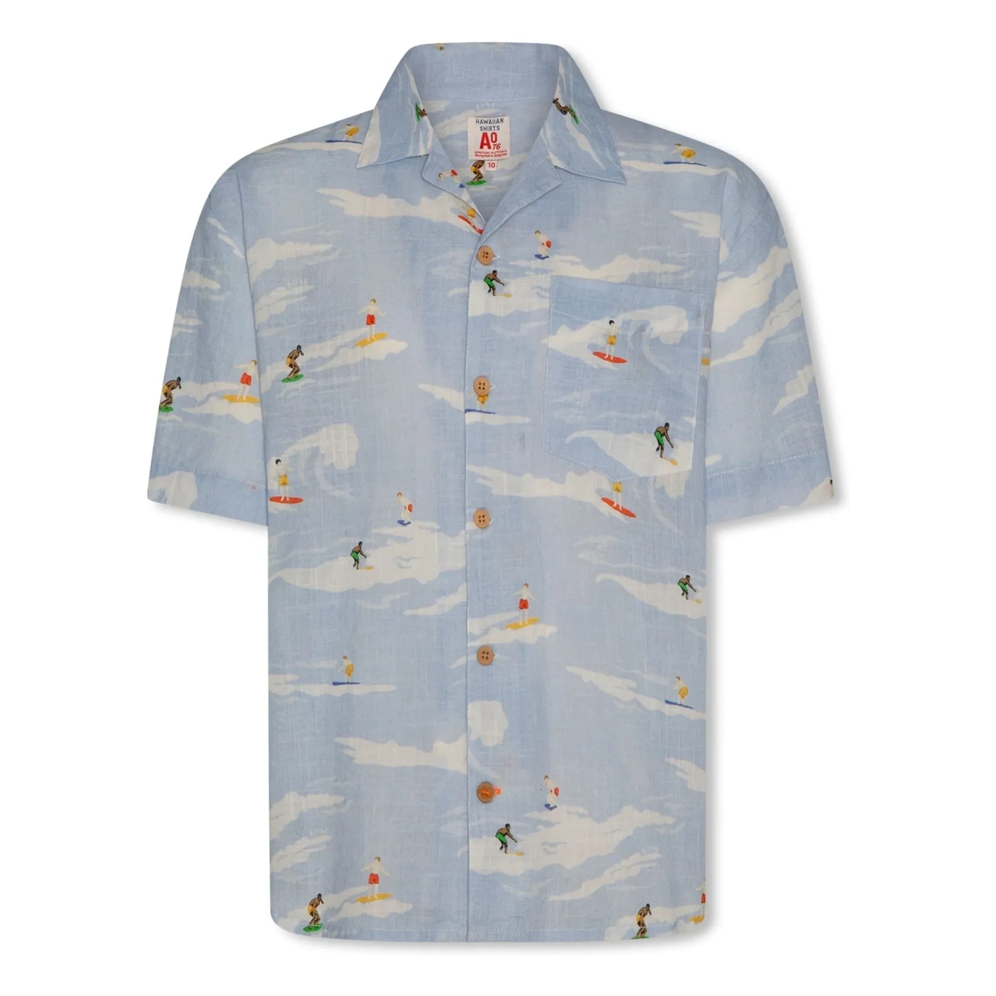 AO76 - Camisa Hawaiian Rolls | Azul claro