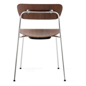 & Tradition - AV1 Pavilion Sandalyeler, Krom Çerçeve - 2'li Set | Ceviz