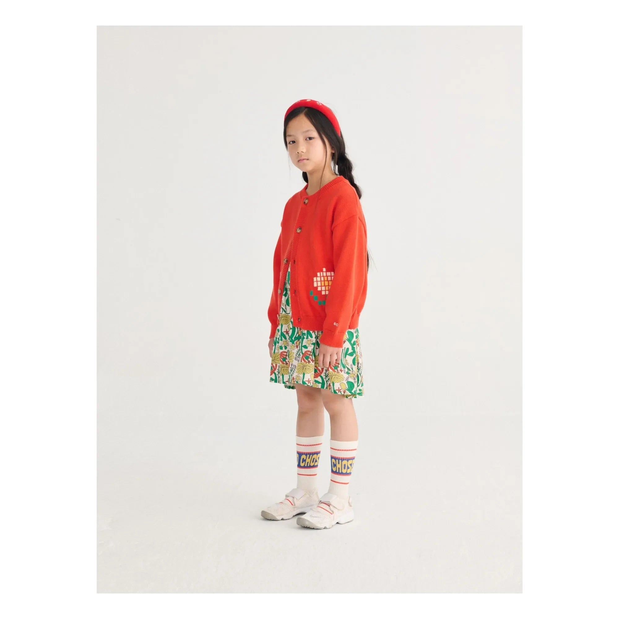 Bobo Choses - Cárdigan de algodón orgánico Daisy | Rojo