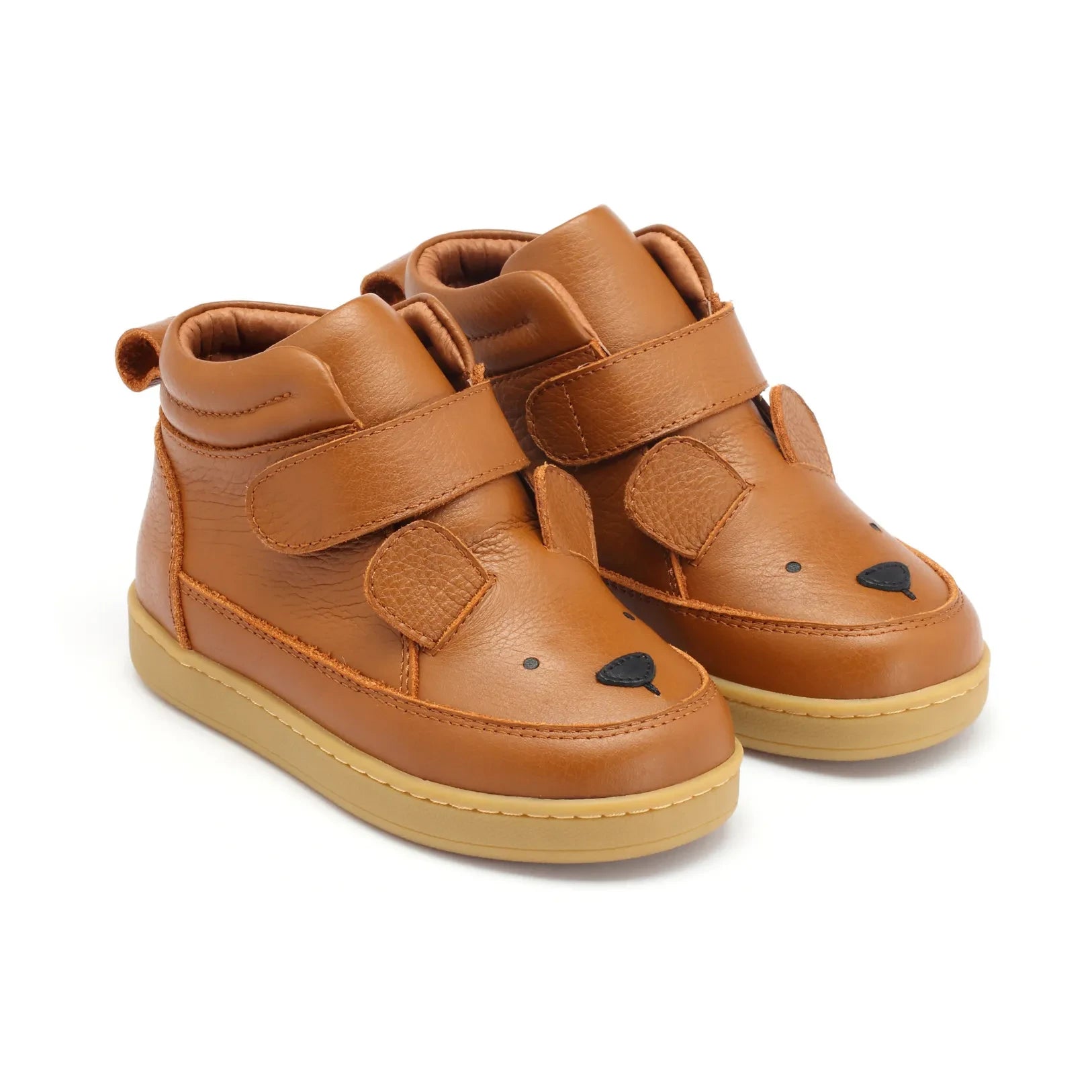 Donsje - Zapatillas deportivas con velcro Mika Bear | Cognac