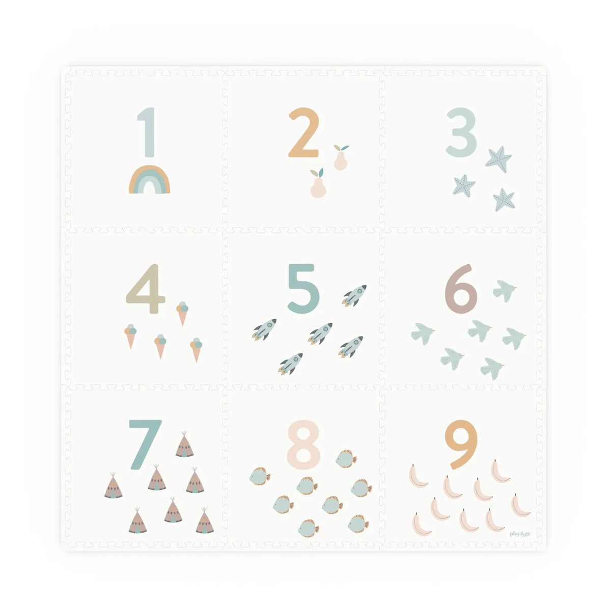 Play and Go - Esterilla de juego modular Tiloo - Número