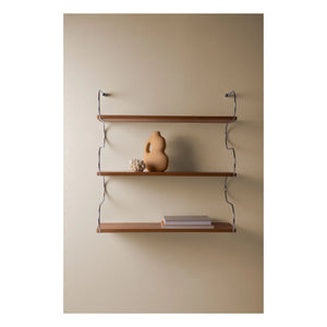 Schneid Studio - Estante de roble Onda | Cromo