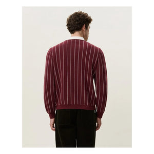 Les Deux - Signature Çizgili Polo Tişört | Bordo