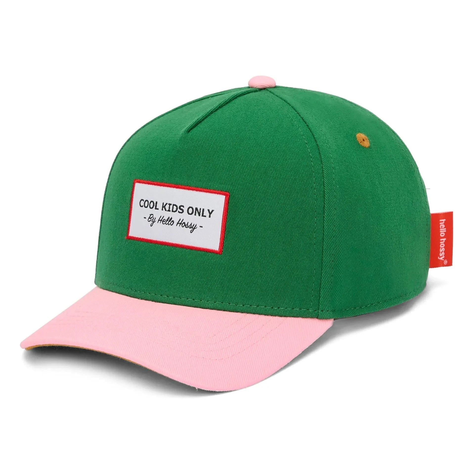 Hello Hossy - Gorra mini curva con visera de algodón orgánico | Verde cromo