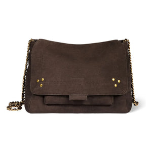 Jérôme Dreyfuss - Bolso Lulu M con Estampado de Cocodrilo Taurillon | Marrón