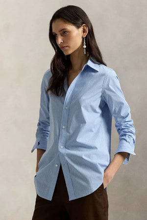 Camisa de algodón con elastano Polo Ralph Lauren para mujer