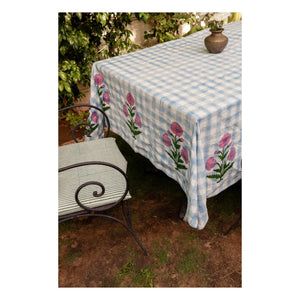 Doing Goods - Mantel de cuadros Iris | Azul
