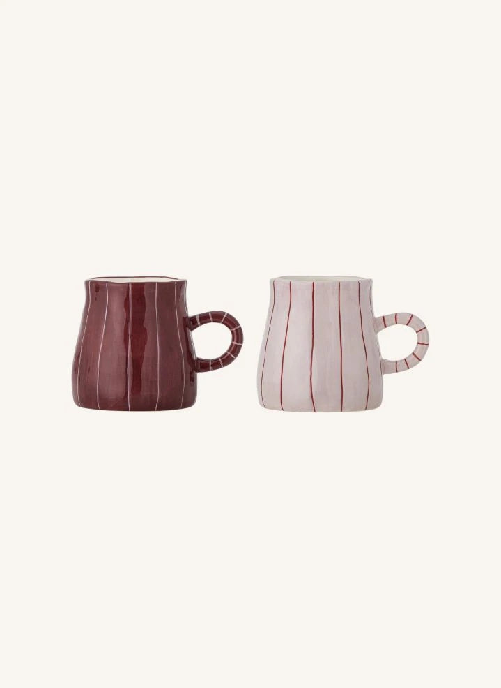 Bloomingville - Tazas de Cerámica Shirly - Juego de 2