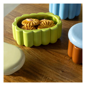 &Klevering - Caja de almacenamiento rectangular Charlo | Verde