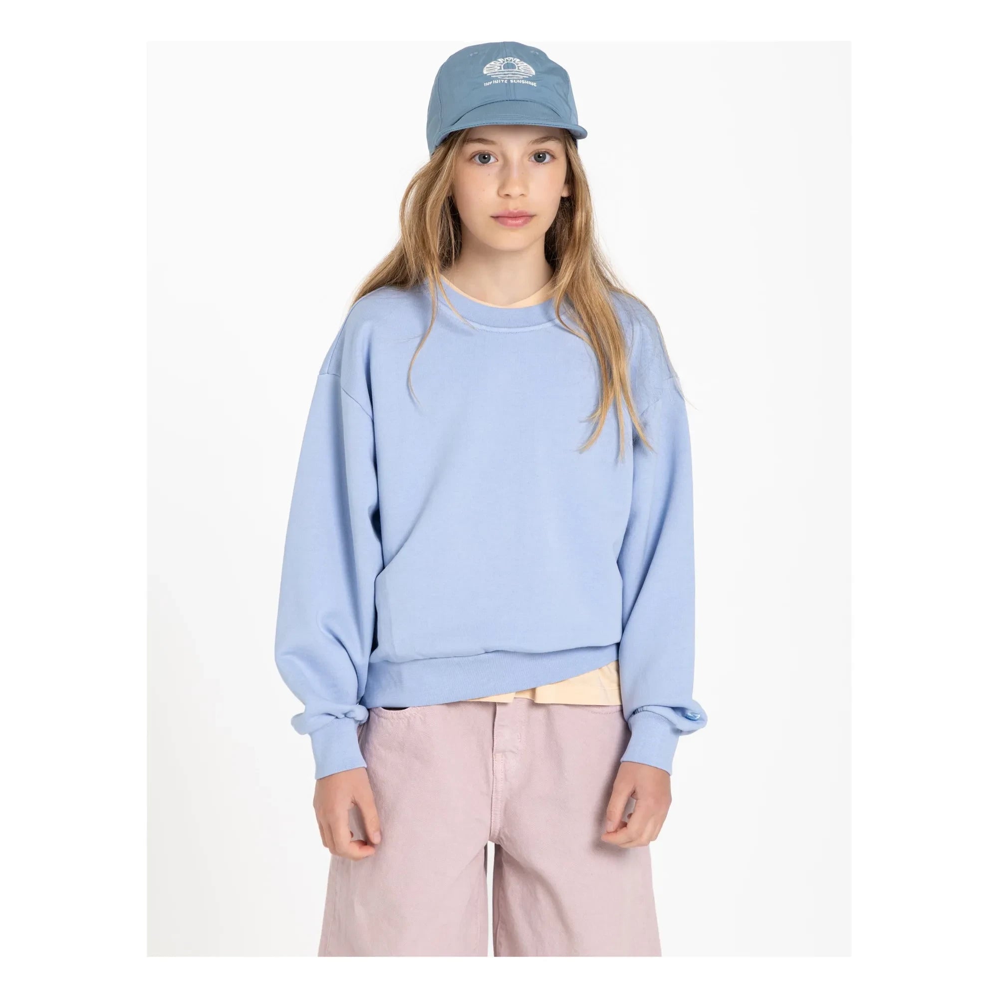 Smallable Kid - Sudadera Maia de algodón orgánico | Azul pálido