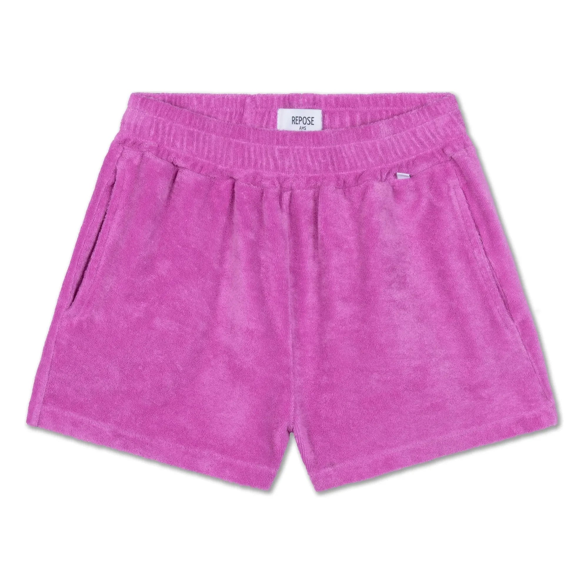 Repose AMS - Pantalones cortos de toalla de algodón orgánico | Rosa