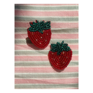 Konges Sløjd - Set de 2 palitos de helado con fresa | Rojo